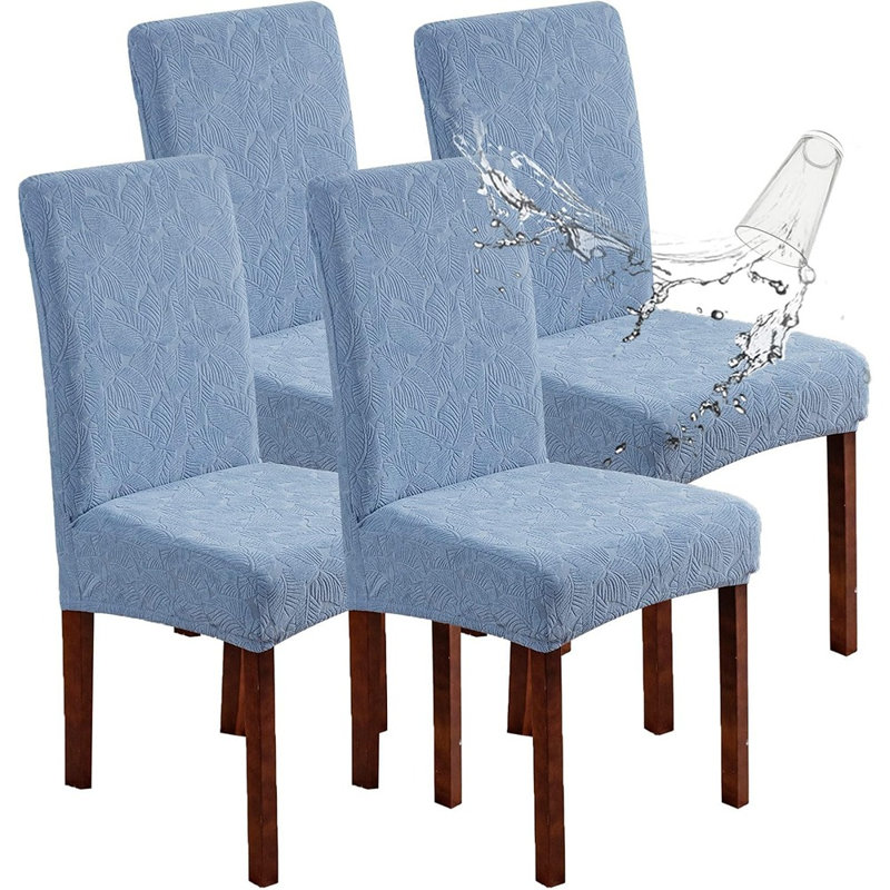 Housses de chaises de salle à manger - Couleur - Parsons extensibles, imperméables, amovibles, lavables, protecteurs de chaises de salle à manger / de cuisine
