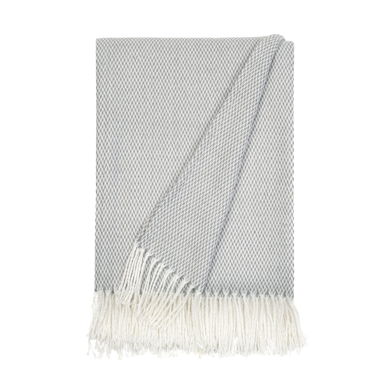 Knit Throw Blanket, Gray