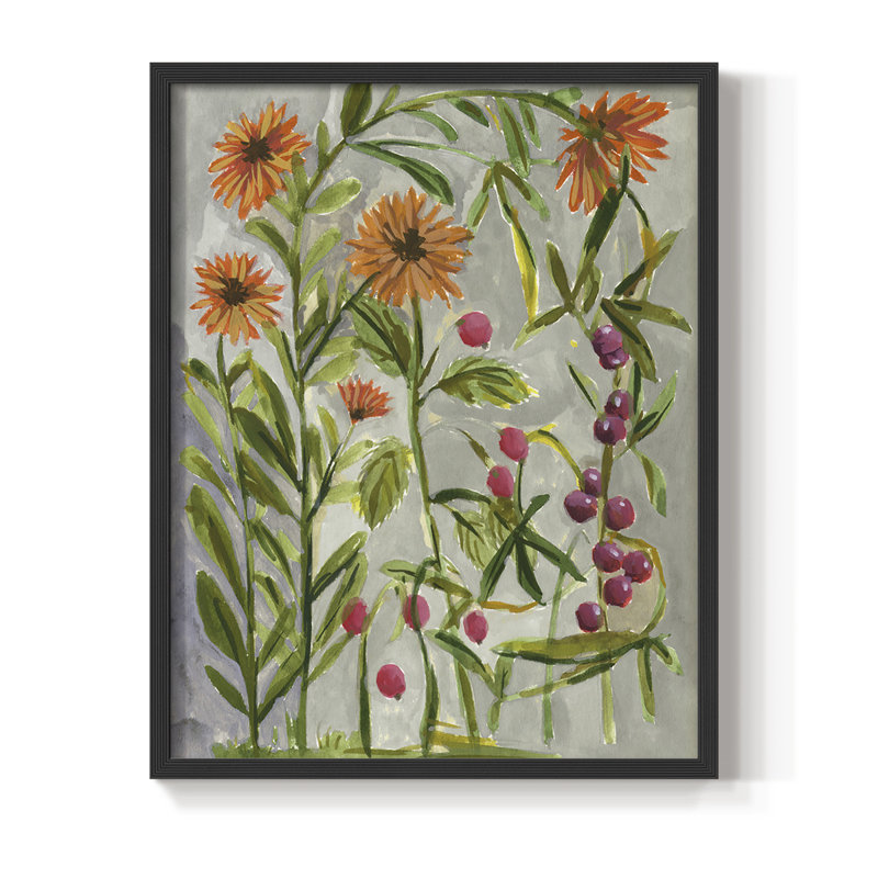 «Dear Nature III», reproduction encadrée - bois massif, Noir, H 14 po x l 11 po