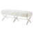 Giselle Faux Fur Acrylic X-Leg Bench-27327236