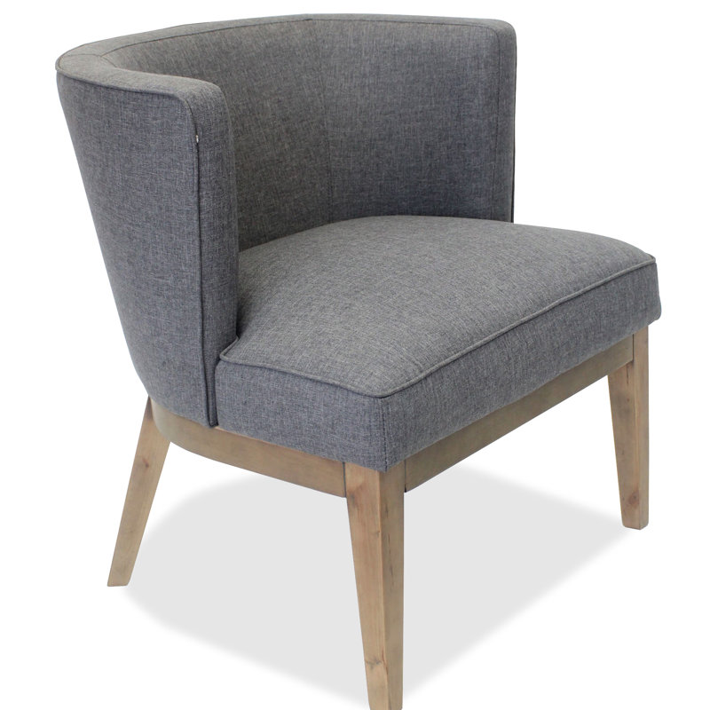 Chaise de réception l 25,5 po avec structure en bois