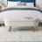 Ottoman Oval Storage Bench, Rubber Wood Legs-835346030-835346035