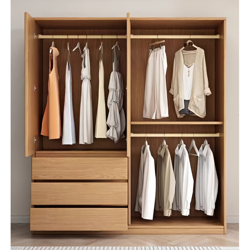 Garde-robe simple et classique, H 98,43 po x l 78,74 po x P 23,62 po