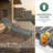 Gray Rust Resistant HDPE Plastic Outdoor Patio Reclining Chaise Lounge Chair with Adjustable Back-410323700