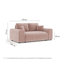 Two-seater square arms loveseat sofa-1560988681