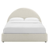 Resort Performance Velvet Arched Round Platform Bed