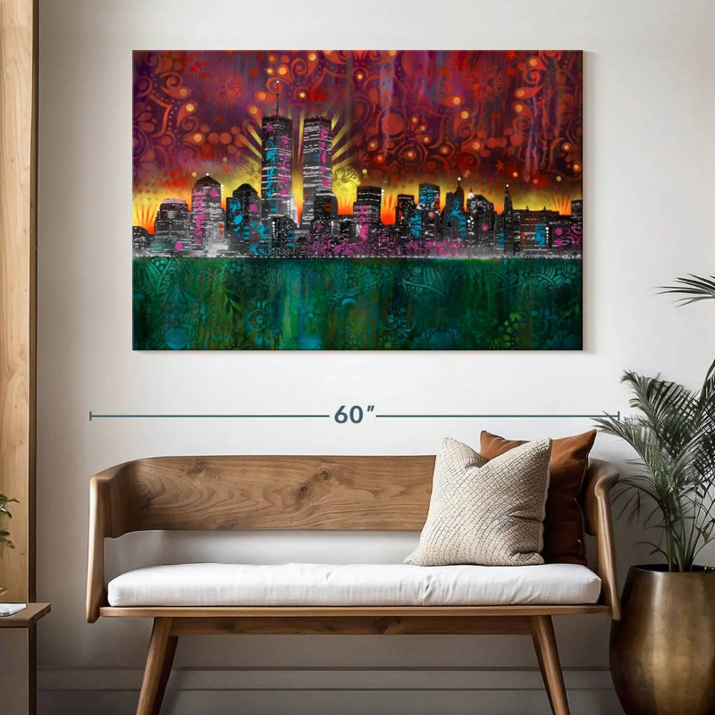 Sireci Skyline, 34" H x 51" W