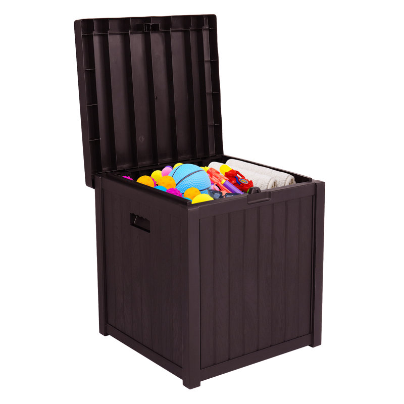 Winado 22'' W 51 Gallons Water Resistant Deck Box, Brown