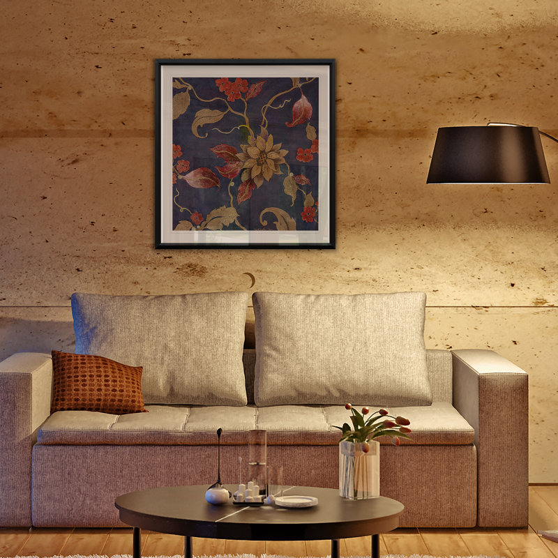 « indigo bijoux i », impression encadrée, H 30,5 po x l 30,5 po x P 1,5 po