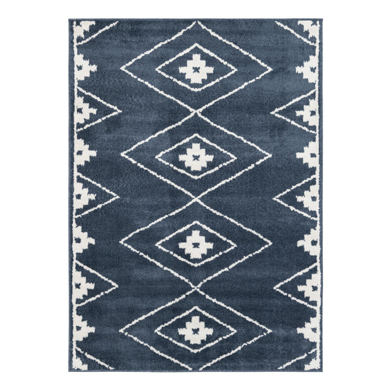 Latitude Run® Vefsna Nikolis Rug Blue, Rectangle 5'1" x 7'1"