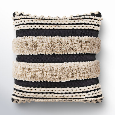 Keiontae Square Cotton Pillow Cover & Insert