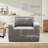 Boneless Sofa, 37'' Wide Oversized Accent Chair Set Of 1, Chenille Mid Century Modern Armchair For Living Room Bedroom, Comfy Accent Chair Single Sofa-1352681525