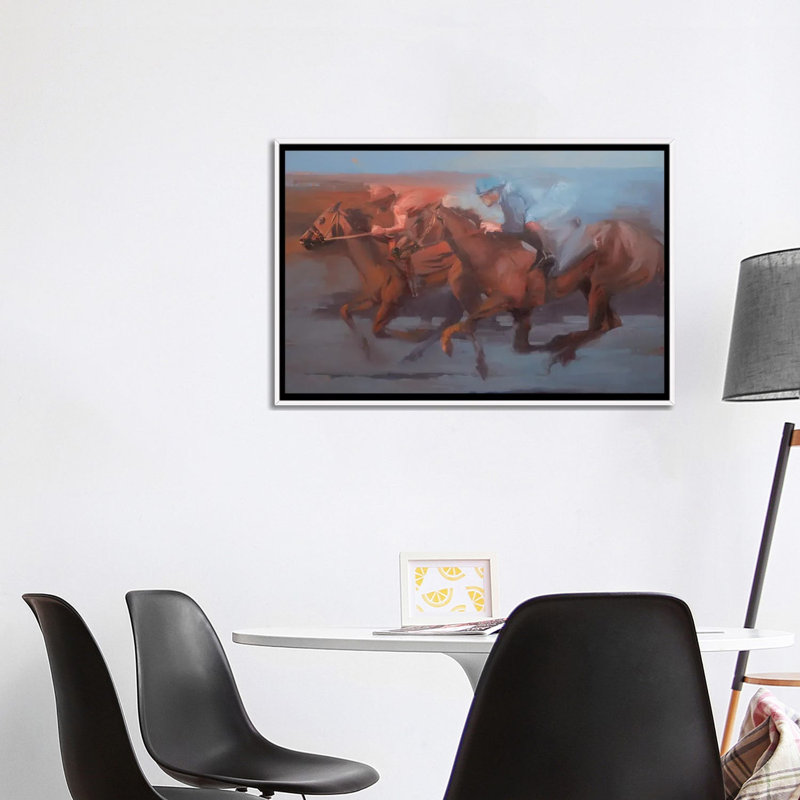 Bridged Finish II - reproduction d'art murale - toile encadrée, 40" x 26", Toile avec cadre, White