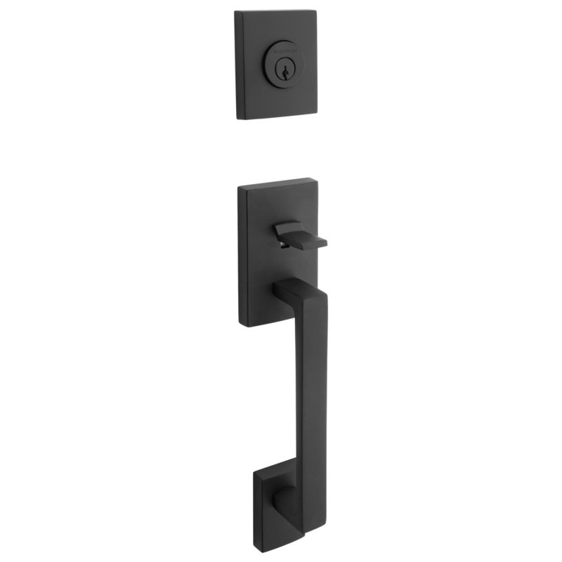 La Jolla Single Cylinder Handleset, Square Lever, Round Interior