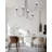 5-Light Black Arc Swaying Gravity Chandelier