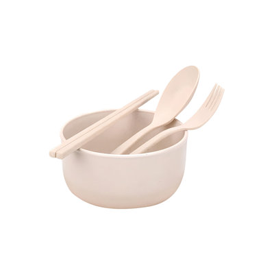 Cutlery Cutlery Bowl Spoon Chopsticks And Fork Three-piece Tableware Set