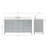 Cambridge 67'' Single Bathroom Vanity with White Quartz Top-90865224