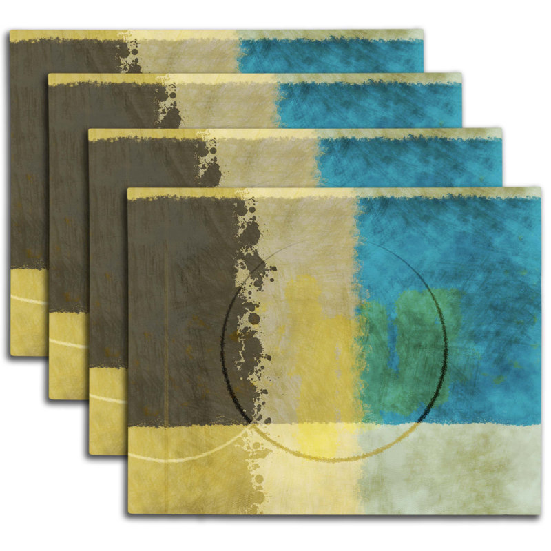 Polyester Abstract Rectangle Placemat