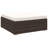 Outdoor Wicker Ottoman with Cushion Poly Rattan-913777602-913777603