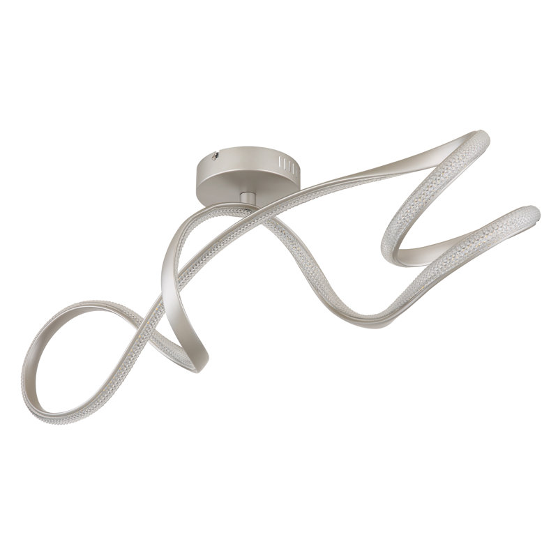 Dasmine LED Flush Mount, Brushed nickel