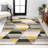 Fayma Retro Diamonds Geometric Yellow/Gray/Cream Rug-293255654