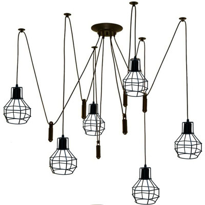 Currier 6 - Light Unique/Statement Chandelier