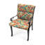 22" x 44" Outdoor Chair Cushion with Ties and Loop (Set of 2)