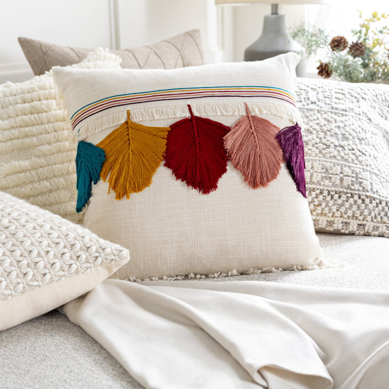 Hachi Square Cotton Pillow Cover, 20" x 20"