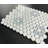 Thassos White And Blue Celeste 1" X 1" Marble Honeycomb Mosaic Wall & Floor Tile