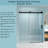 56" - 60" (W) X 76" (H) Frameless Soft-Closing Shower Door, 1/4" (6Mm) Tempered Glass Single Sliding With Explosion-Proof Coating, Matte Black 24D01-60MBX-119866342