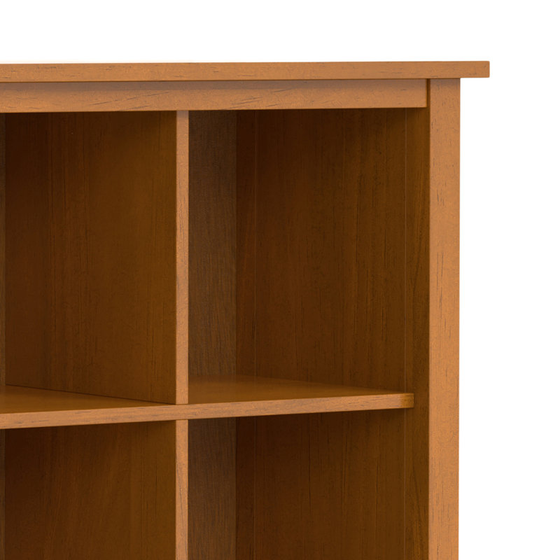 Warm Shaker 57"W Solid Wood Entryway Console Table with 8 Cube Storage