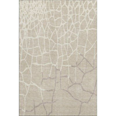 Premium Machine Washable Cossette AMF1049 Squares Rug