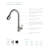Single Handle Pull Down Kitchen Faucet with Optional Soap/Lotion Dispenser-27231873-19332614