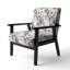 Chaise d'appoint florale Cobalt-6885793