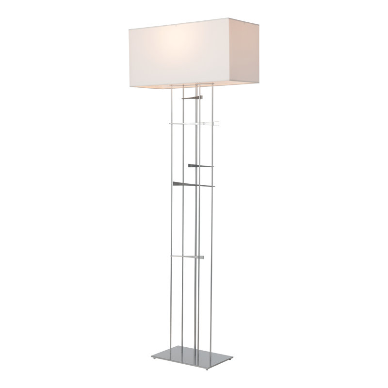 Cavaletti 65" Floor Lamp, Natural Anna, Sterling
