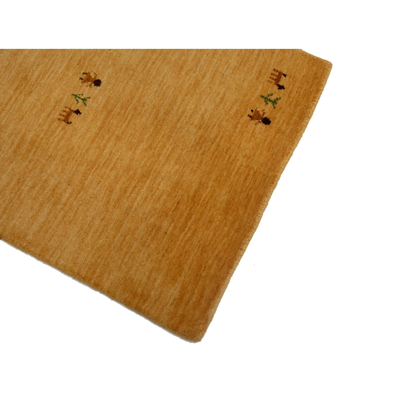 Tapis Gabbeh tissé à la main sans perte, 100% laine, de couleur unie, résistant à la décoloration et aux taches, durable