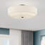 Flaire Linen Blend Semi Flush Mount-775145389-775145386