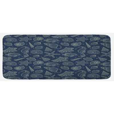 Coastal Synthetic Kitchen Mat