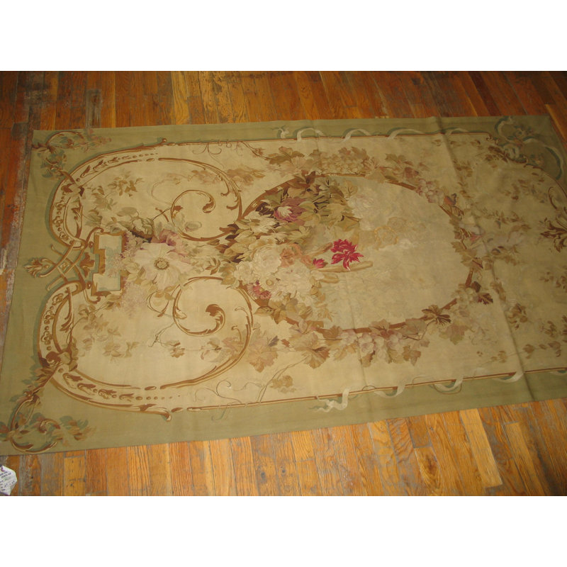 Antique Tapestry French Knotted Rug