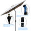 Parasol de patio 9 pi x 6 pi - pour résister aux intempéries et à la manivelle avec inclinaison pour le jardin-131460763