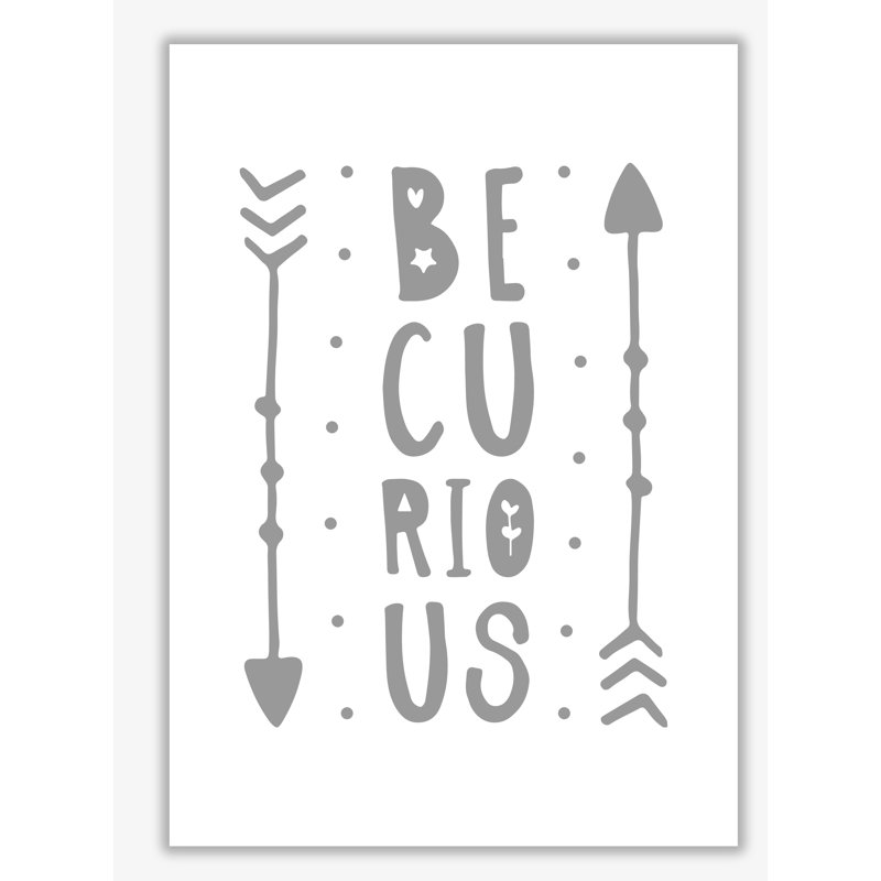 Be Curious - Print, No Frame, 42 cm H x 30 cm W x 1 cm D