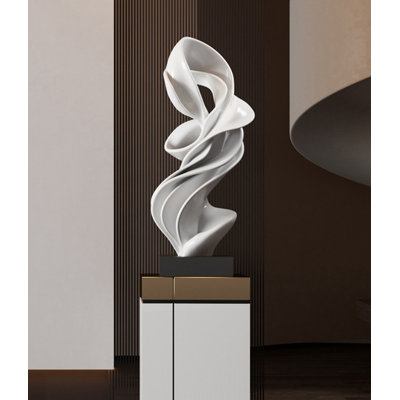Sculpture moderne moderne en fibre de verre
