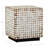 Abbie Square Coconut Shell End Table-980257288