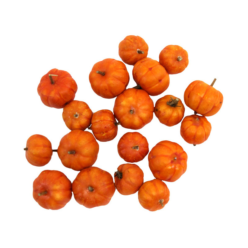 Ensemble de 18 citrouilles artificielles