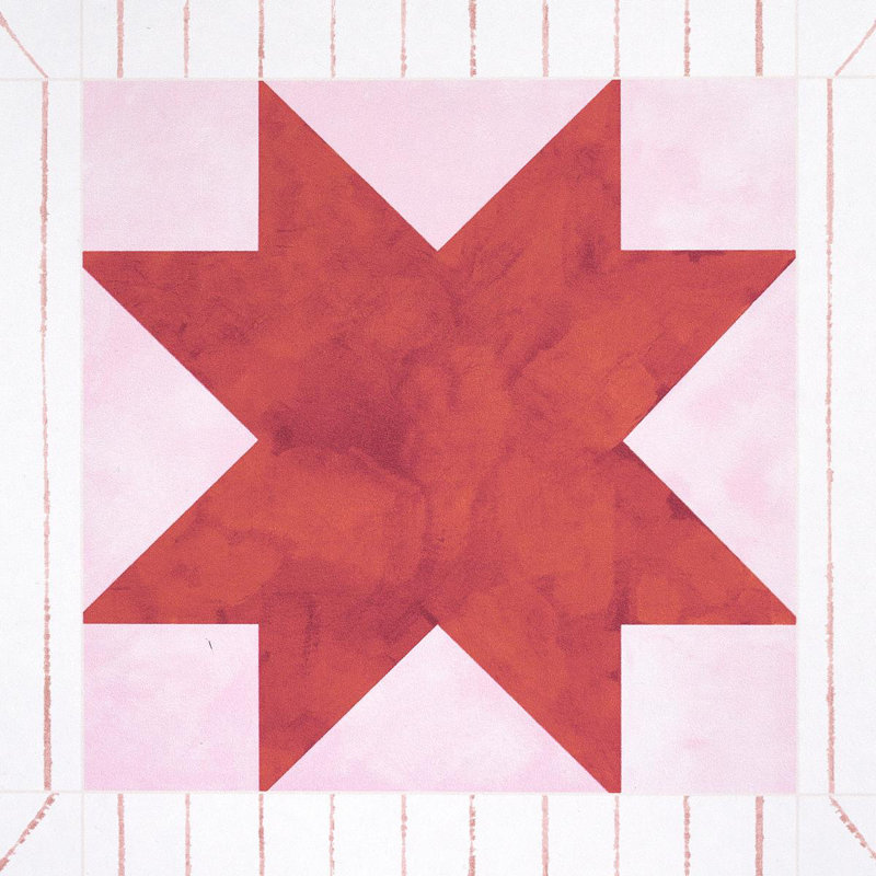 Schumacher x Backdrop Alexander Wallpaper, Red/Earthy Pink
