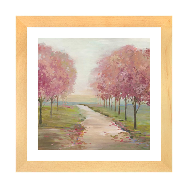 "Eternal Sunshine" par Allison Pearce, reproduction d’art, H 16 po x l 16 po x p 1 po, Toile avec cadre en bois beige, Blanc