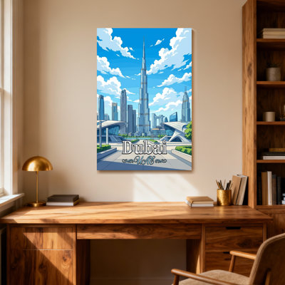 Scenic & Cityscapes Dubai Skyline With Burj Khalifa And Modern Buildings