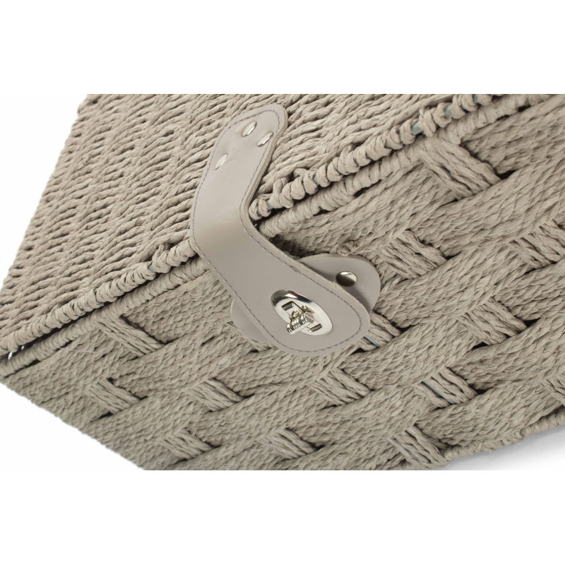 Brambly Cottage Box, Grey, 17cm H x 35cm W x 26cm D