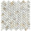 0.63" x 1.25" Marble Herringbone Mosaic Wall & Floor Tile