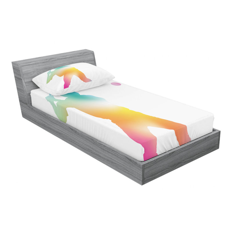 Microfiber Sheet Set, Twin Sheet Set with Fitted Sheet